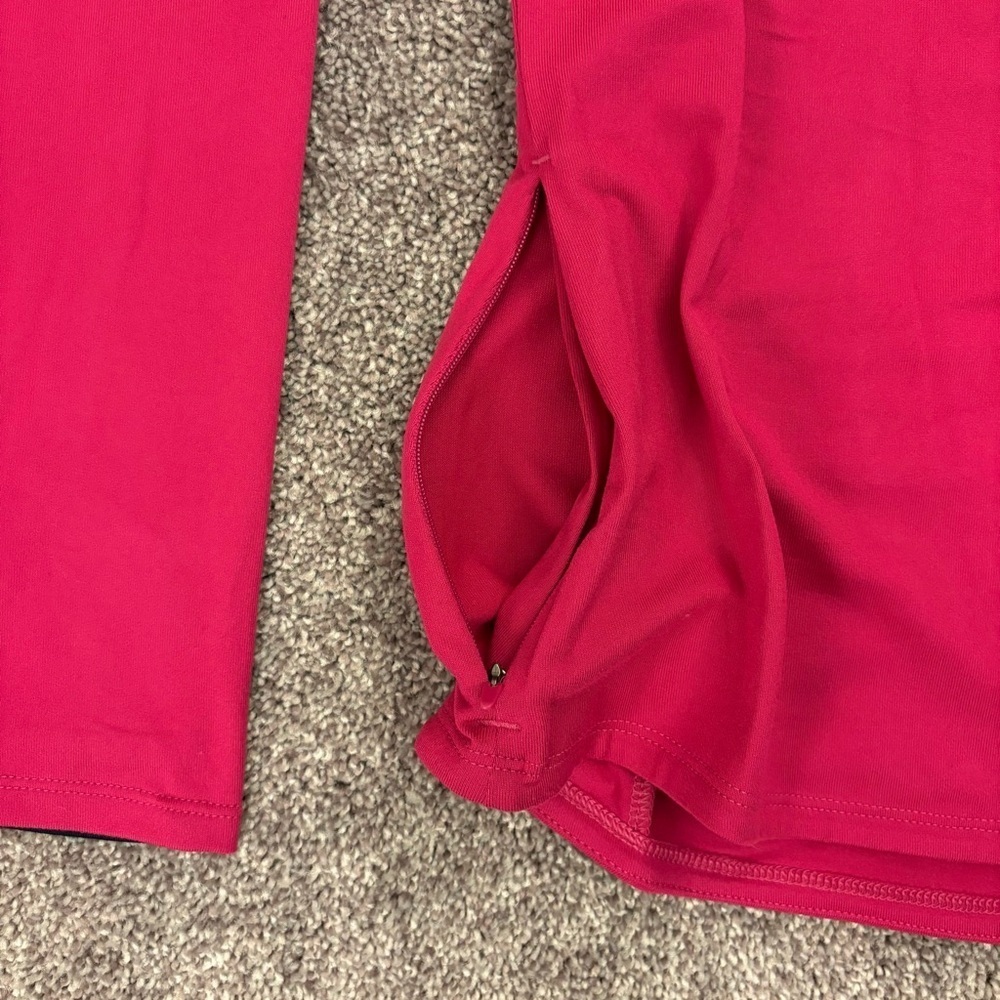 Puma Womens 1/4 Zip Top Size XS Long Sleeves Pink Navy White Golf Jacket NWT $75 - Picture 7 of 16